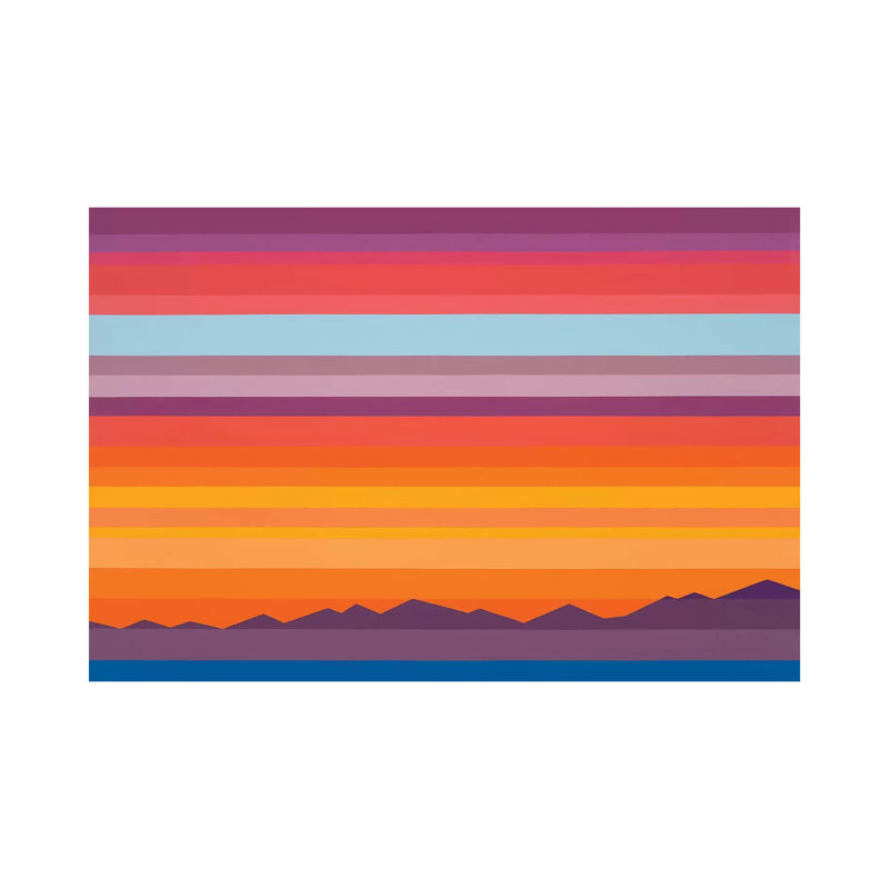 «Sunset Gradient» par Jun Youngjin, impression sur toile tendue, H 26 po x l 40 po x P 1,5 po