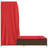  Double Sun Lounger With Roof And Curtains Brown Poly Rattan-258480097
