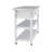 Stainless Steel Table Top White Kicthen Cart With Two Drawers