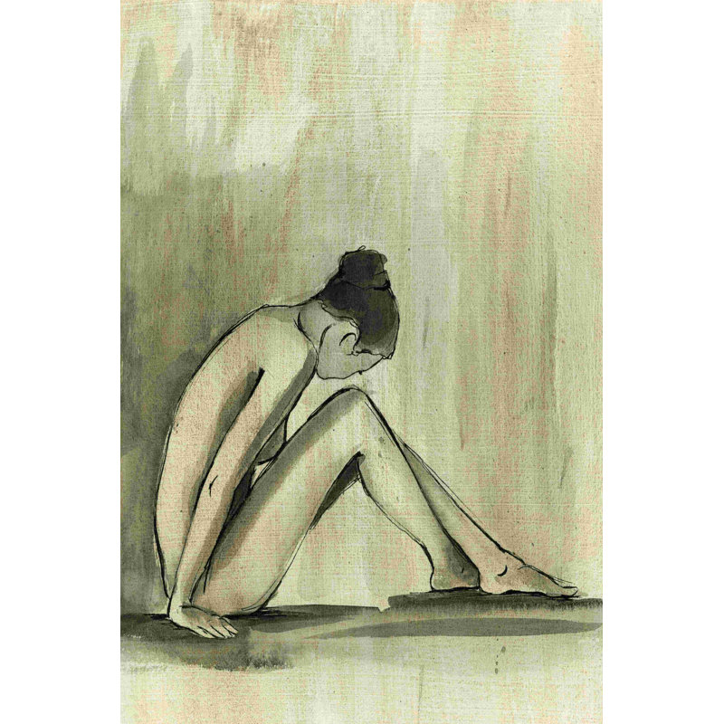 Sumi-E, figure III, H 12 po x l 8 po