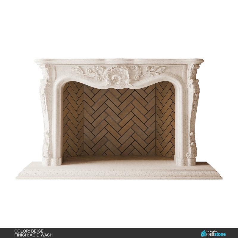 Josephine Fireplace Surround, Acid Wash/Beige