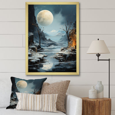 Bleu gris Mercury Plutos Paradox - Mercury Wall Art Living Room