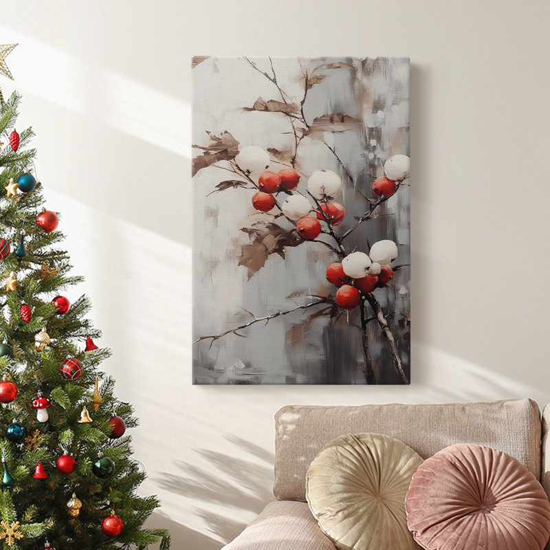 Art des Fêtes de Noël - Toile tendue avec châssis - Série 2-CXCV, H 18 po x l 12 po