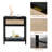 Wood Nightstand Mid-Century Modern End Table with Storage Drawer Rattan Bedside Table