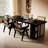 Black Rectangular Solid Wood desks-108073883