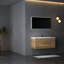 8_Newport 47 po Ensemble de meubles de salle de bain moderne en chêne avec armoire et lavabo-106592007