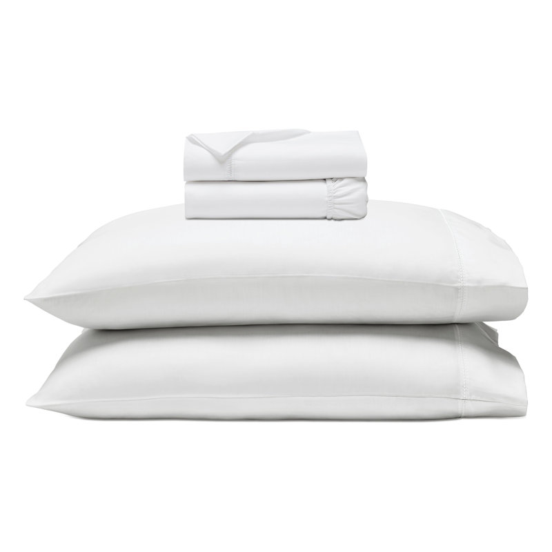 Ensemble de draps Impressions, Turquoise, Ensemble de draps pour lit simple TG avec 1 taie d