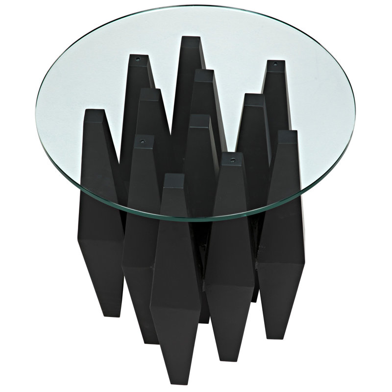 Soldier Glass End Table