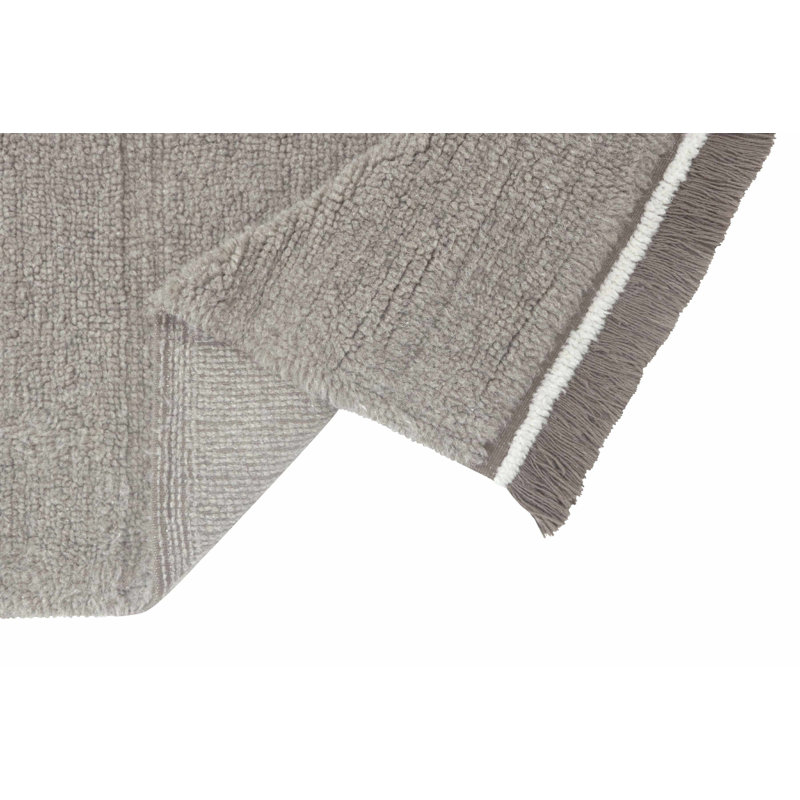 Sheep Of The World Hand Tufted Wool Area Rug in Sheep Gray, Rectangle 4' x 5'7"