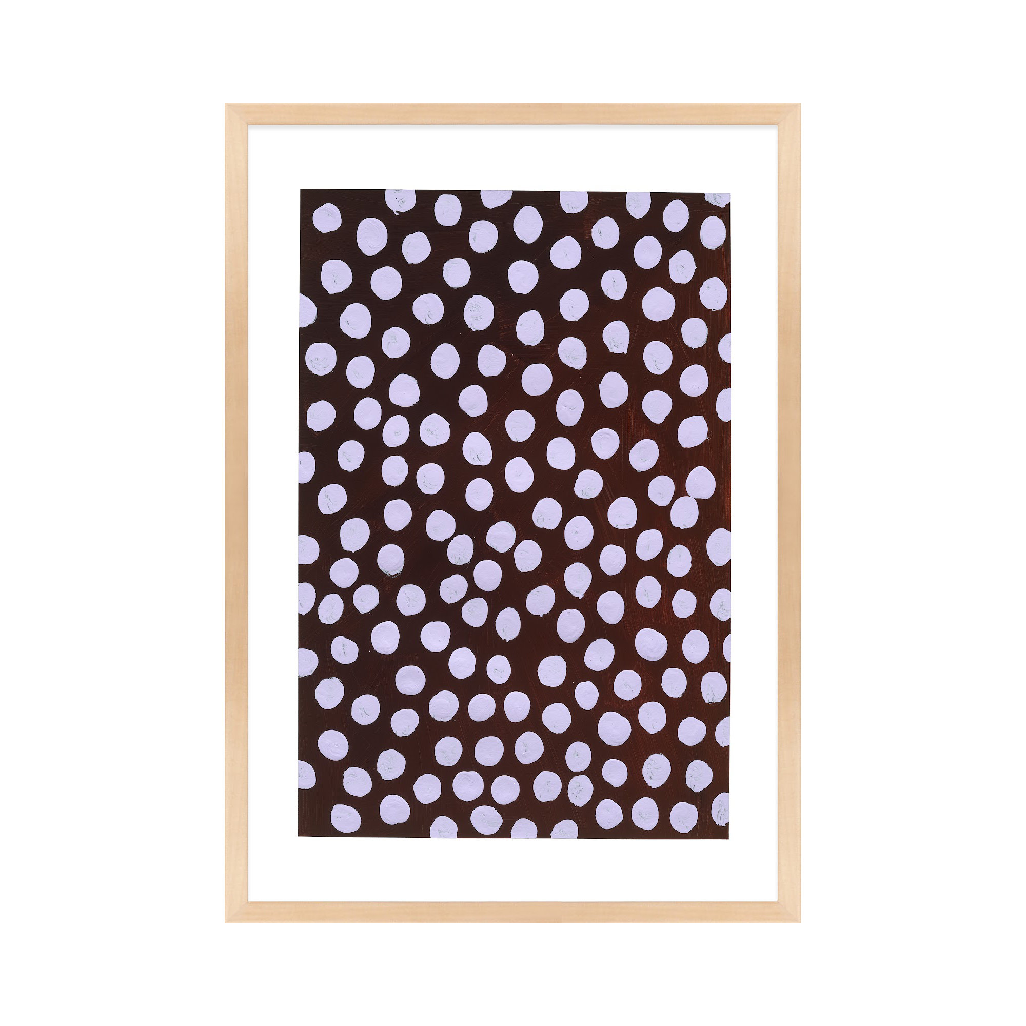 Lilac On Maroon by Michela Sorrentino, Brown, 20" H x 14" W x 1.25" D