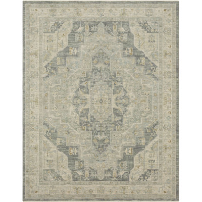 Kumra Oriental Dark Grey Area Rug