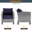 Chaise de patio avec coussins -1445883249
