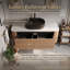 Wall Mounted Single Double Single Vanity Bathroom Vanity With Engineered Marble Top-515437800