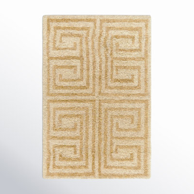 Anemone Hand-Tufted Geometric Shag Rug