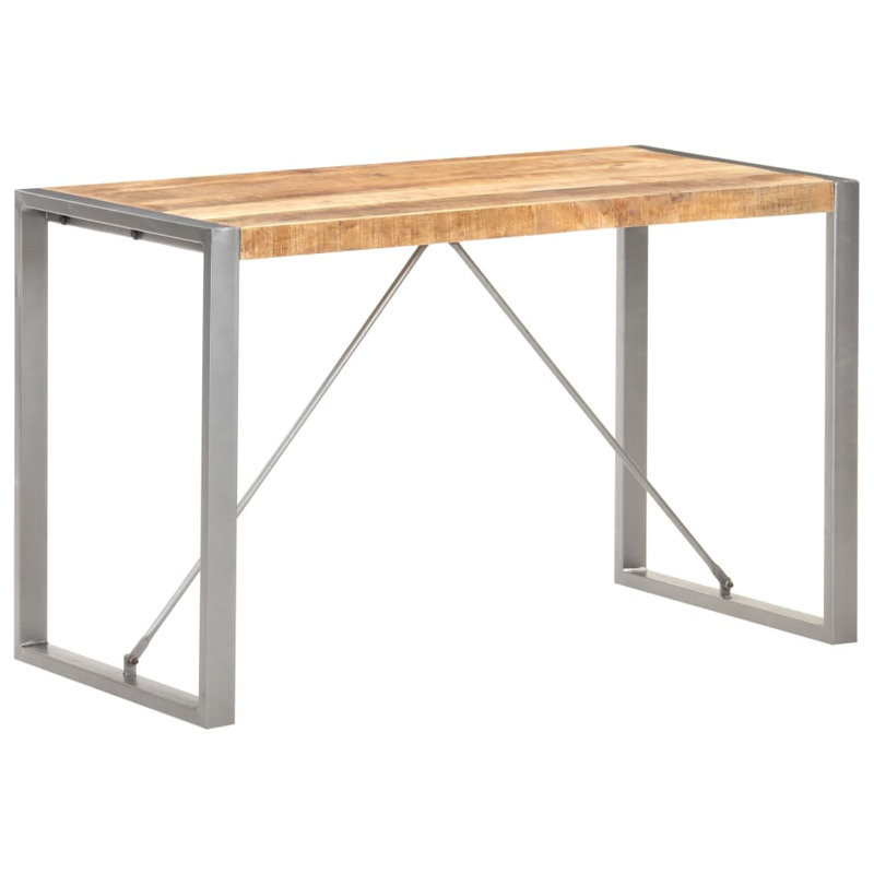 Jose Solid Wood Top Metal Base Dining Table