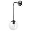 Modern Wall Sconce with Vintage Design - Clear Glass Globe and Retro Light Shade-71133080-71133087