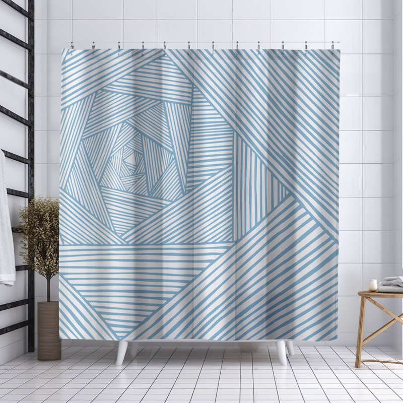 Rideau de douche Coco, Bleu
