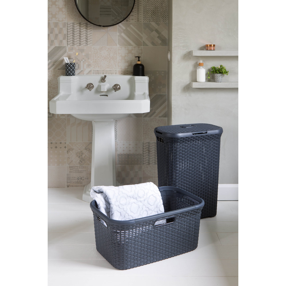 Style Laundry Box 60L + Laundry Basket 45L, Anthracite