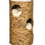 Lit pour chat surélevé à couches multiples avec trois zones cachées et quatre coussins - Tour tissée à la main pour chats d'intérieur Grottes à chaton