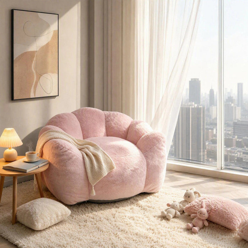 Fauteuil à billes paresseux 39,37 po, Pink