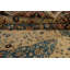 Tapis bleu / brun / beige en laine noué à la main de conception unique 12 pi 2 po x 15 pi 6 po New Age