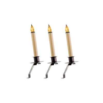Unscented Flameless Candle with Metal Holder