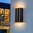 Matte Black LED Outdoor Wall Light