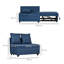 Neelisha Single 98cm Upholstered Futon Chair-1902400121