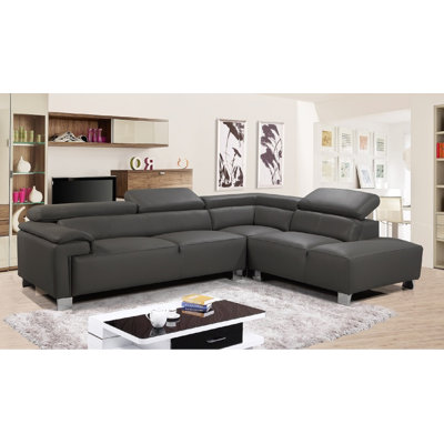 Ashauntae Leather Corner Sofa