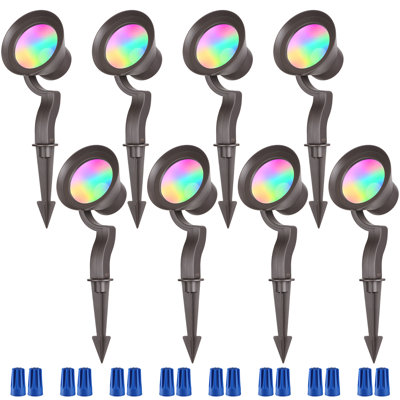 Orateur RGB LED Landscape Wall Wash Lighting, Color Changing Low Voltage Landscape Lights