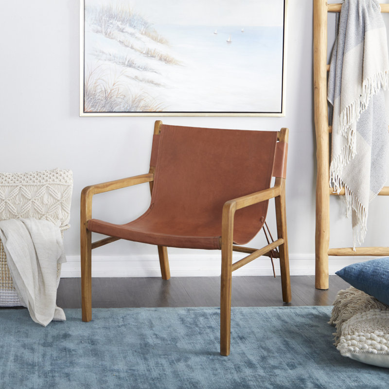 Fauteuil d'appoint Eydi, Brun