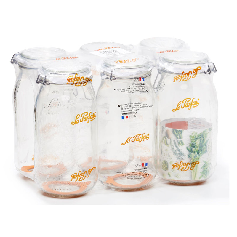 Super Preserve Glass Jar - Set of 6, 2000 ml