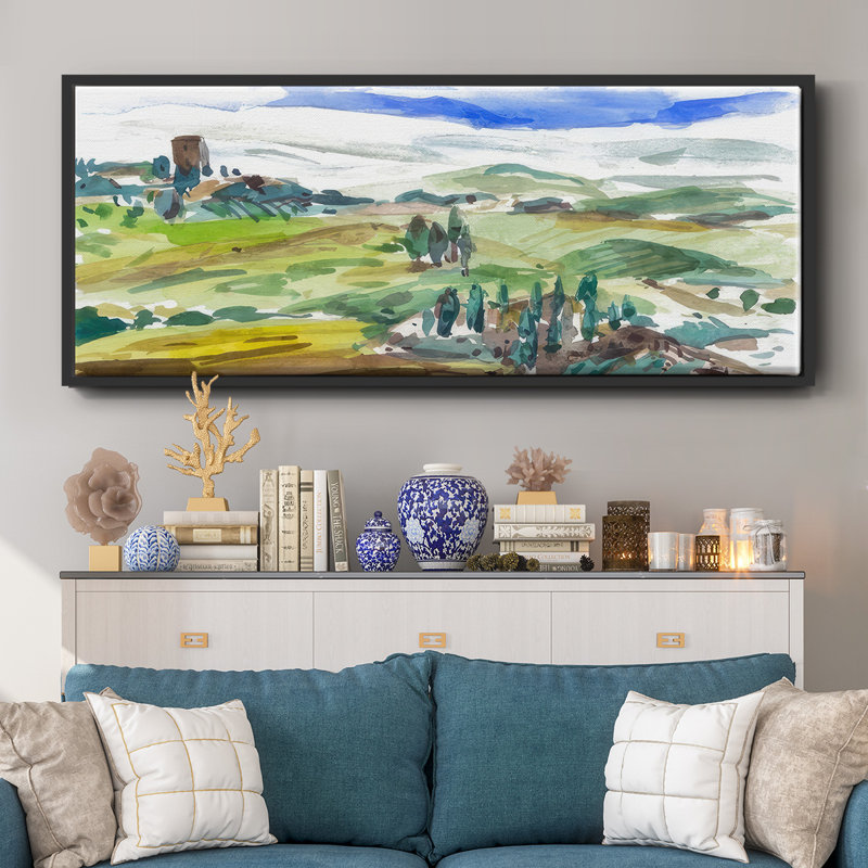 Pastel Hills I - toile encadrée