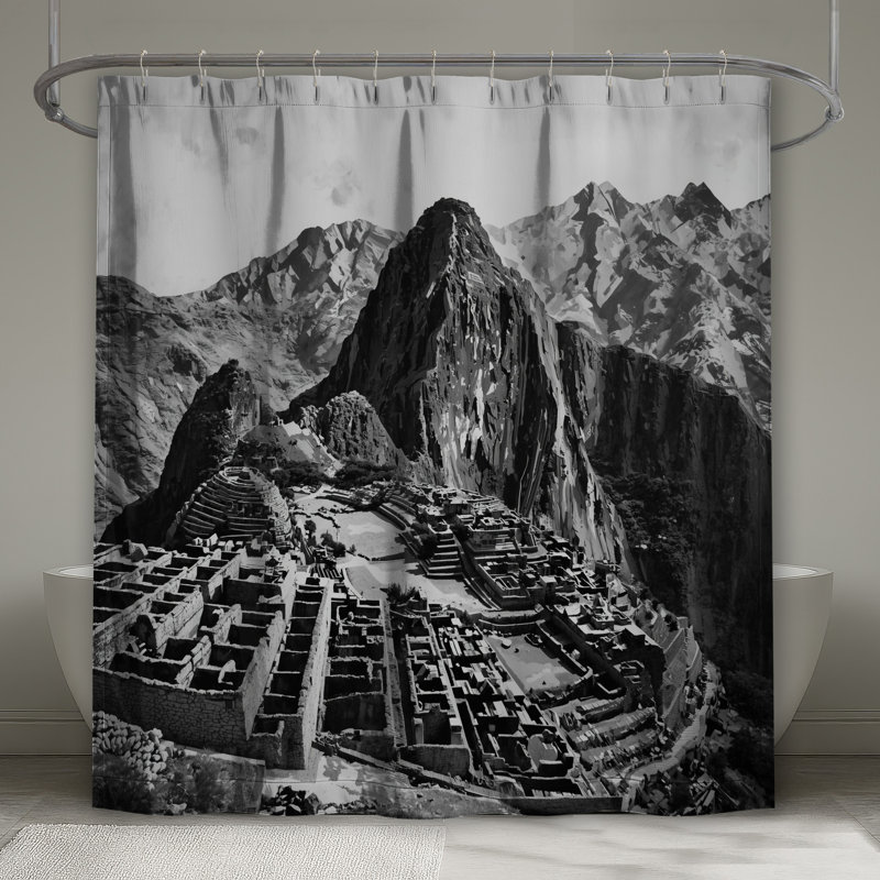 Rideaux de douche Machu Picchu, L 70 po x H 72 po
