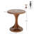 19.7" Round End Table, Wood Small Sofa Chair Side Table for Living Room