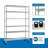 Maxden 46'' W Height Adjustable Shelving Unit with Wheels-1468597982
