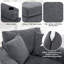 Chaise longue surdimensionnée 43,5 "avec station de charge-102038759
