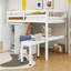 Lit mezzanine en bois avec bureau intégré et tablettes-1234264586-1234264581
