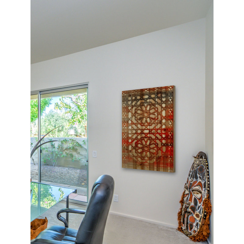 «Tassebnit», reproduction sur bois de pin naturel, H 45 po x l 30 po x P 1,5 po