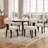 Mid Century Upholstered Dining Chairs With Solid Wood Legs-1477175784