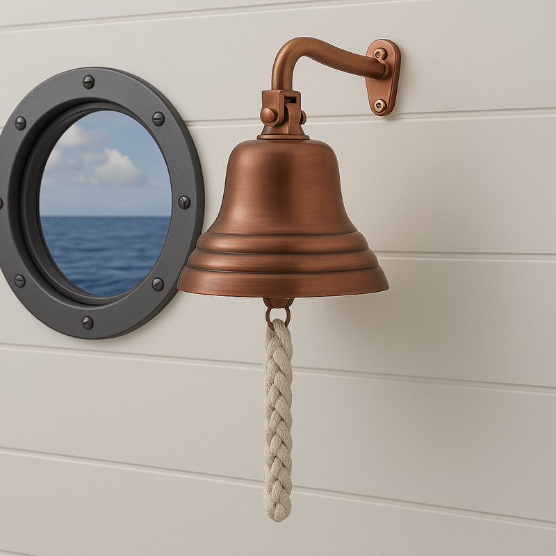 Peach Hanging Bell, 10.16cm H x 10.16cm W x 10.16cm D