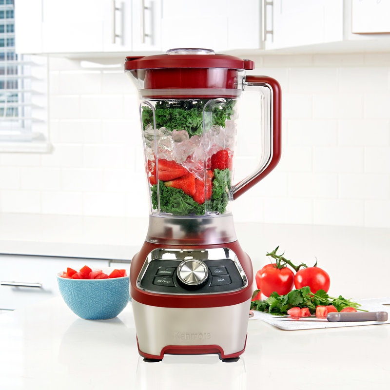 Kenmore Countertop Blender - Electric Mixer for Smoothie, Milkshake, Ice Crush with Pulse Function
