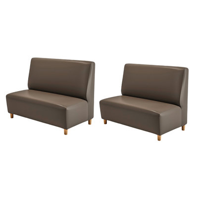 Banc rembourré en similicuir Kokitus