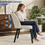 Ensemble de 2 chaises de salle à manger rembourrées en velours, chaises de cuisine en tissu avec dossier incurvé et structure en métal pour la salle à manger-130915589-130915590-130915593