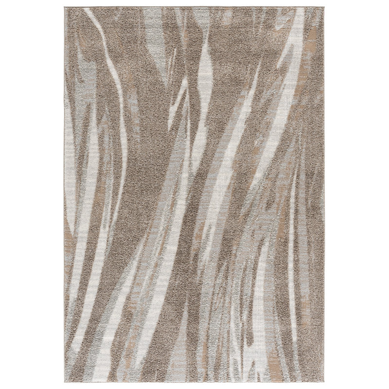 Wave Performance Abstract Indoor Rug, Rectangle 5'3" x 7'6"
