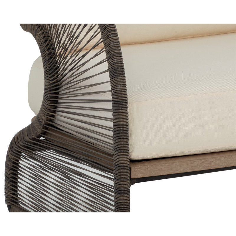 Fauteuil rembourré - Crème