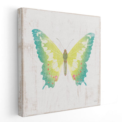 «White Barn Butterflies III», reproduction d'art sur toile
