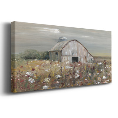 Wildflower Barn- Toile tendue avec châssis - Prêt à accrocher