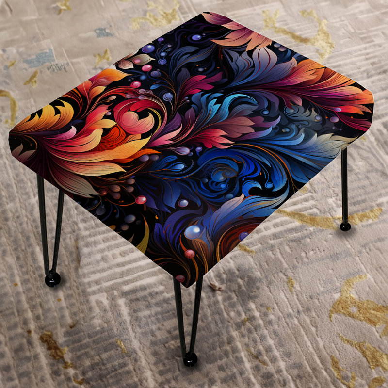 Godbold - Repose-pieds rectangulaire floral