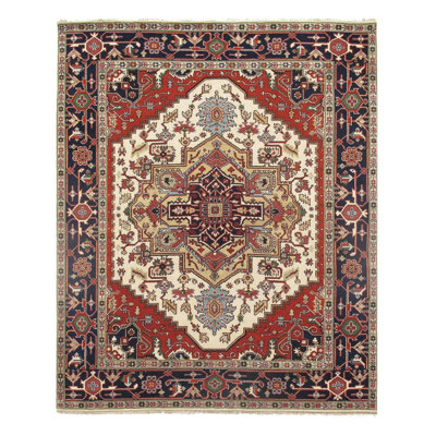 Oriental Area Rug in Ivory
